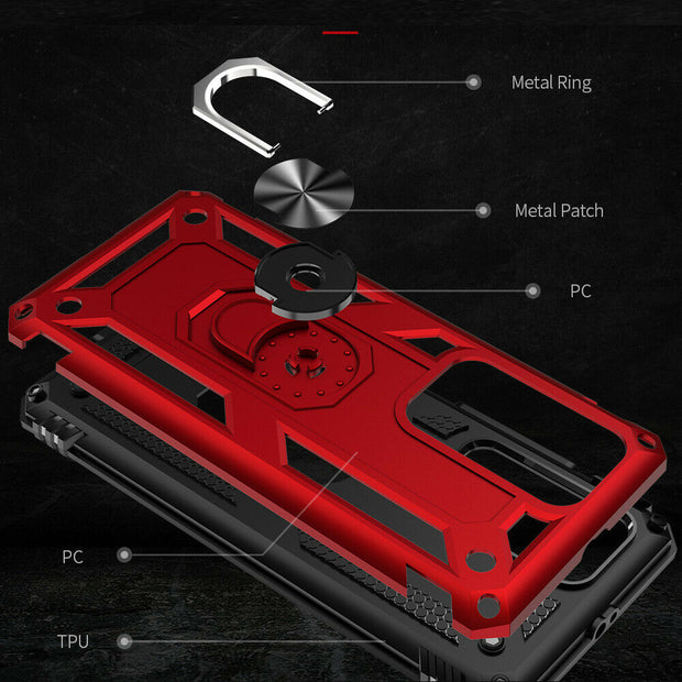Huawei Mate 20 Pro Shockproof Heavy Duty Ring Rugged Armor Case Cover