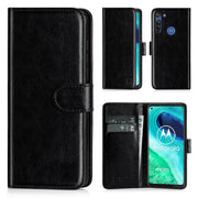 For Motorola G8 Power Lite Flip Leather Wallet Case Cover Book Case