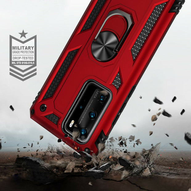 Huawei P30 Pro Shockproof Heavy Duty Ring Rugged Armor Case Cover