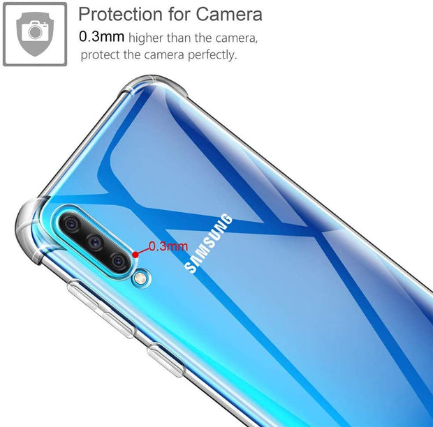 Case for Samsung A70 Transparent Shockproof Ultra Transparent Soft TPU Silicone Gel Case Cover transparent -Transparent