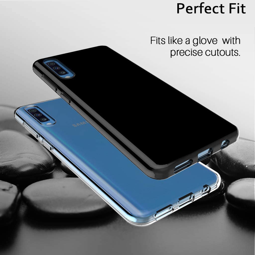 Samsung Galaxy A40 Case, Slim Clear Silicone Gel Phone Cover