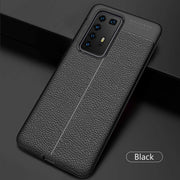 Leather Texture design Bumper Protective Cover for Huawei P30 Lite