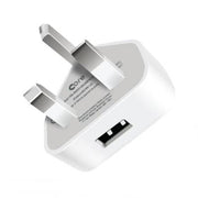 Power Adaptor Single USB White