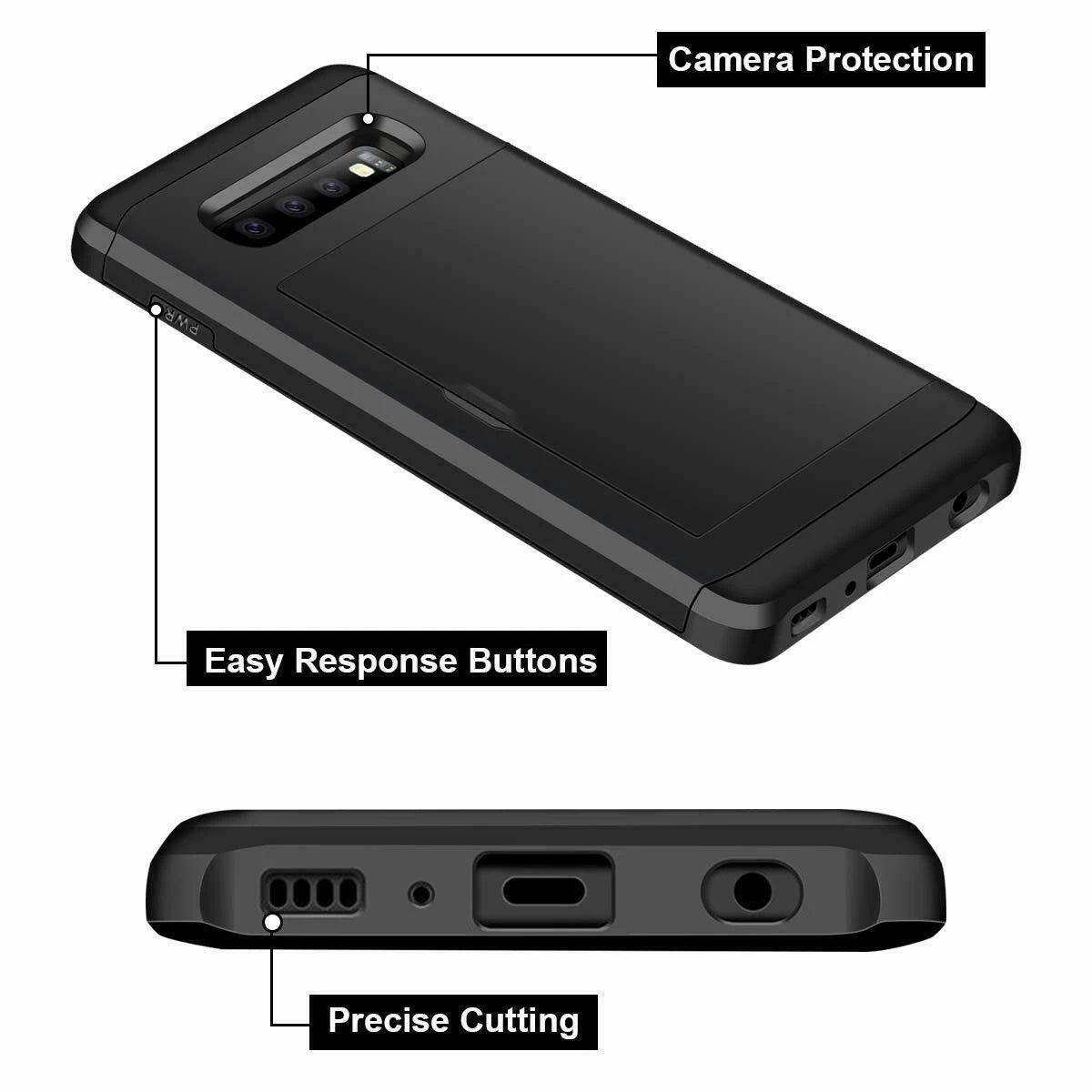 Samsung Galaxy S22 Card Holder Hard Cover Case