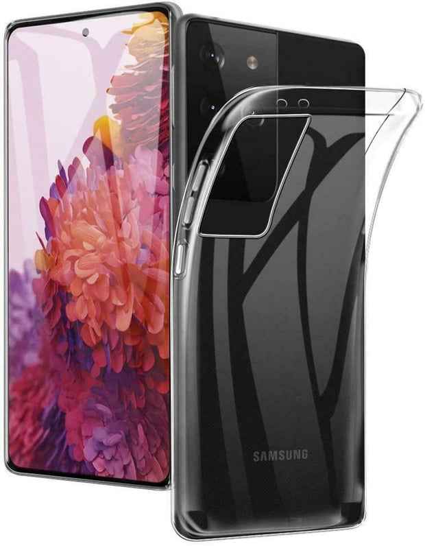 Samsung Galaxy S21 Case Slim Clear Silicone Gel Phone Cover