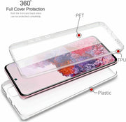 Samsung Galaxy S21 Shockproof 360 Cover Front and Back Case CLEAR
