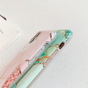 Apple iphone XR Marble Silicone Phone Case Cover