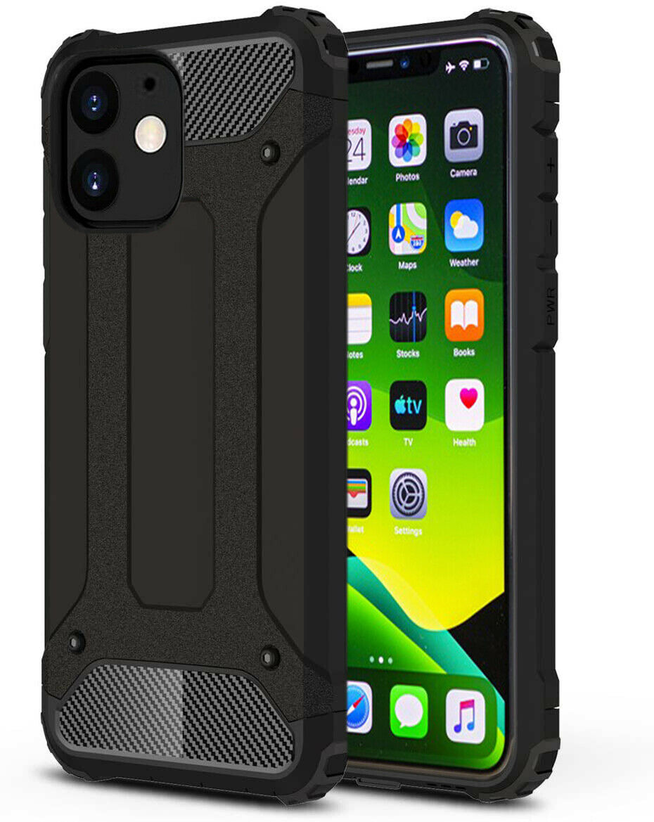 iPhone 11 Hybrid Armor Case Black Shockproof Rugged Cover