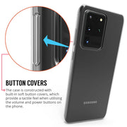 Samsung Galaxy S21 Ultra Slim Clear Silicone Gel Phone Case