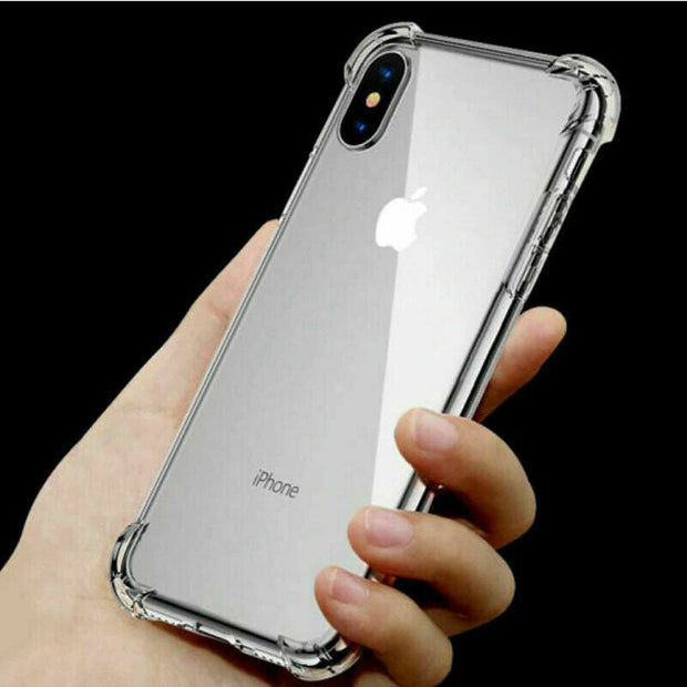 iPhone XR Clear Bumper Shockproof Gel Case Cover
