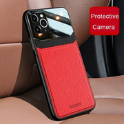 iPhone 13 Pro Max Hybrid Leather Case Slim Cover