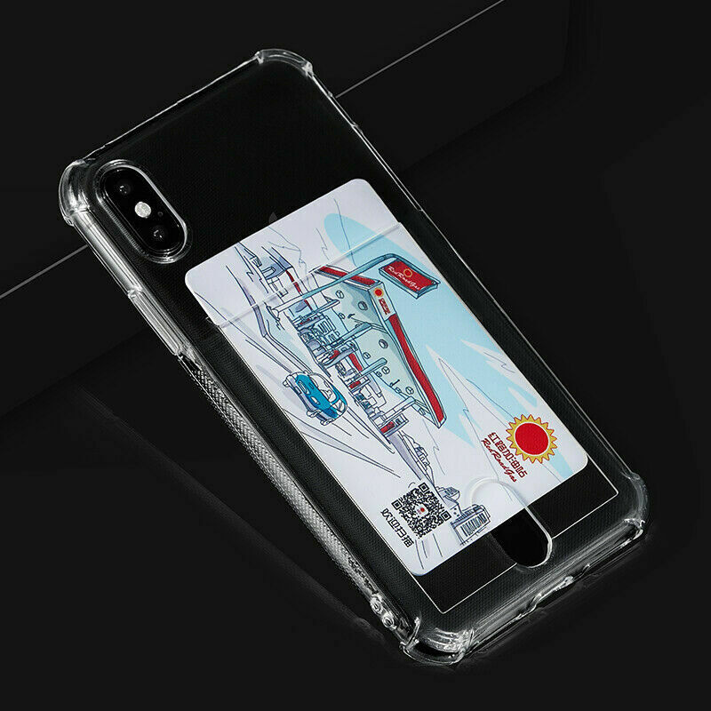 iPhone XR TPU Silicone with Card Slot Clear Case
