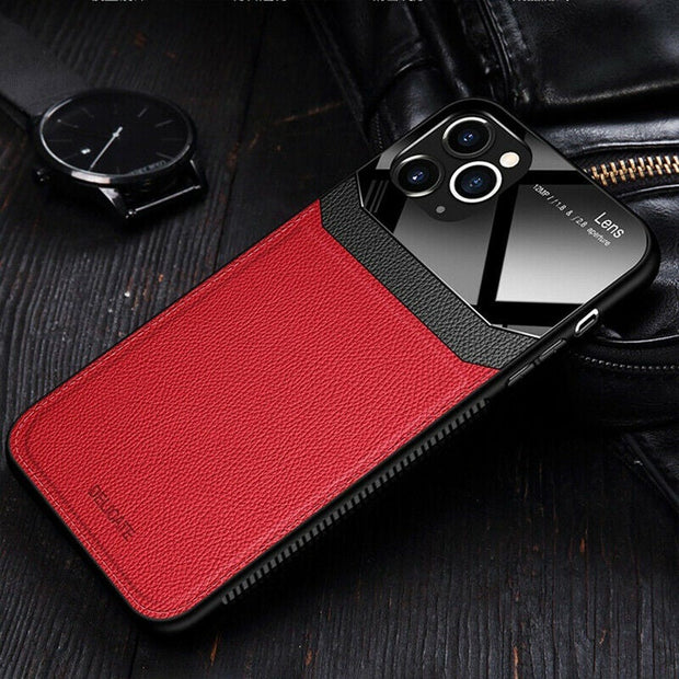 iPhone 14 Pro Max Hybrid Leather Protective Case Slim Cover