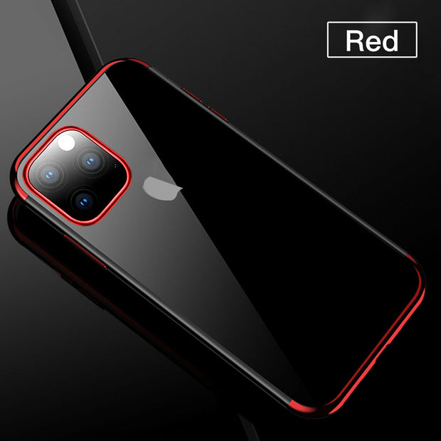 iPhone 13 Mini TPU Slim Clear Red Case