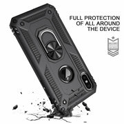 Hybrid Shockproof Ring Stand Hard Case For iPhone XR