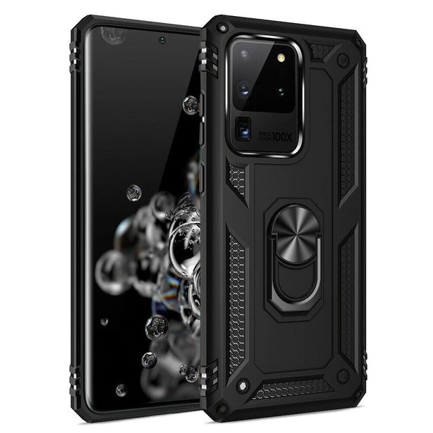 Samsung Galaxy S21 FE Case Shockproof Heavy Duty Ring Rugged Armor Case Cover