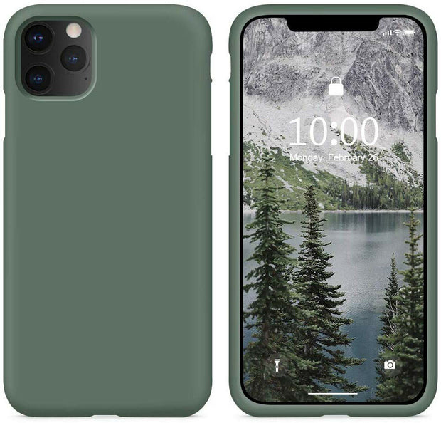 Apple iphone XS Max Liquid Silicone Shockproof Matte Back Case