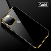 For iPhone 13 Pro Plating TPU Slim Clear Soft Case Cover