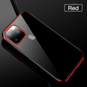 For iPhone 12 Mini 5.4” Plating TPU Slim Clear Soft Case Cover