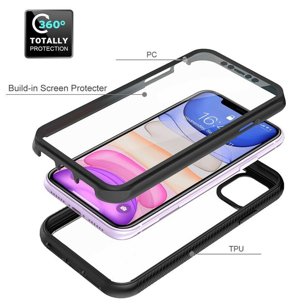 Full Body Hybrid Clear Shockproof Case For iPhone 13 Cover