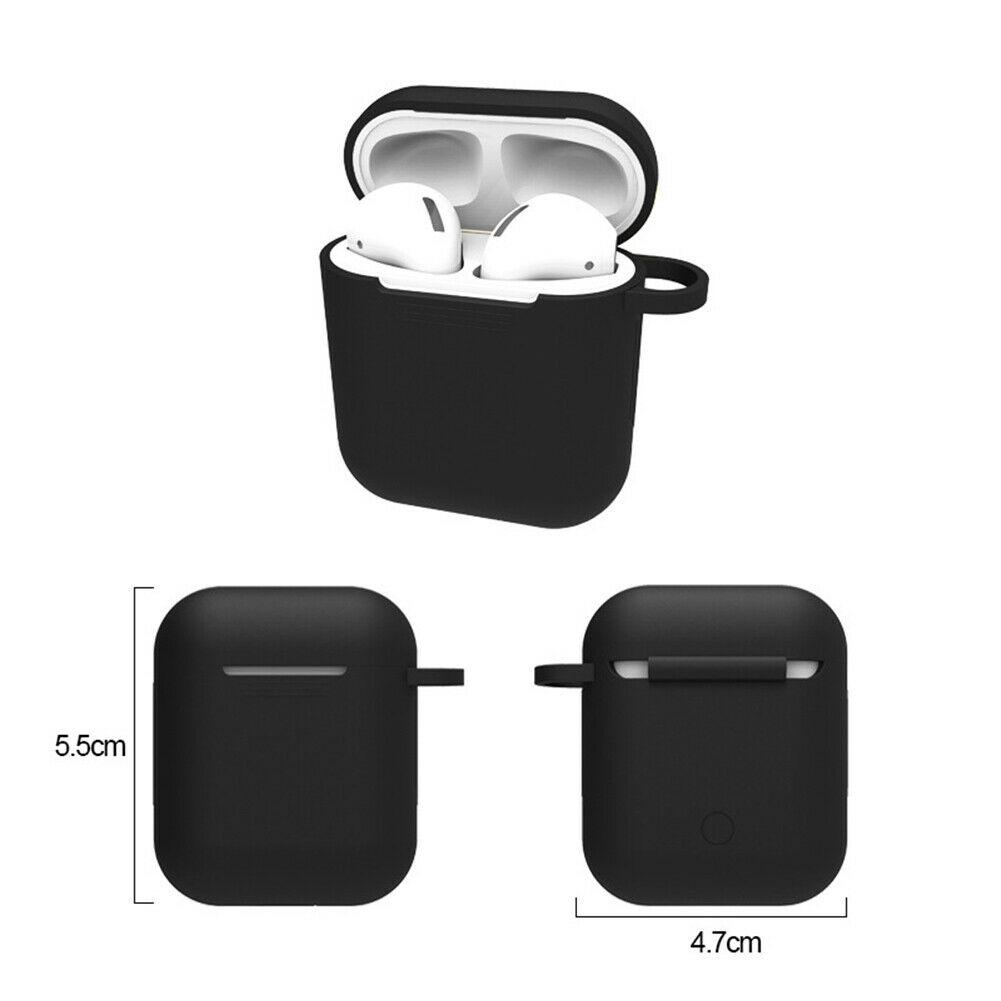 Silicone Case For Apple AirPod 2 Protective Cover With Clip Shockproof