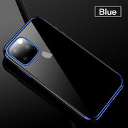 For iPhone 12 Pro Max 6.7” Plating TPU Slim Clear Soft Case Cover