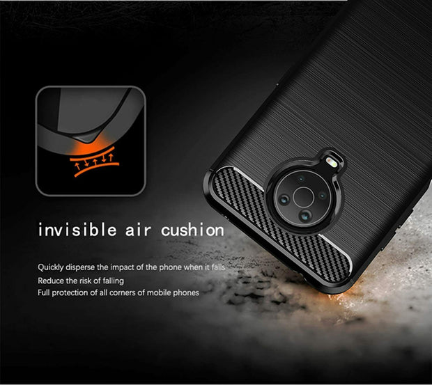 For Nokia G10 Case Carbon Fibre Cover
