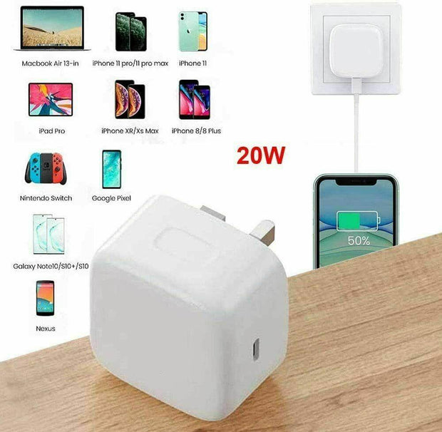 CE charger/Cable PD Plug 20W for Apple iPhone 12 PRO MAX 11 XS