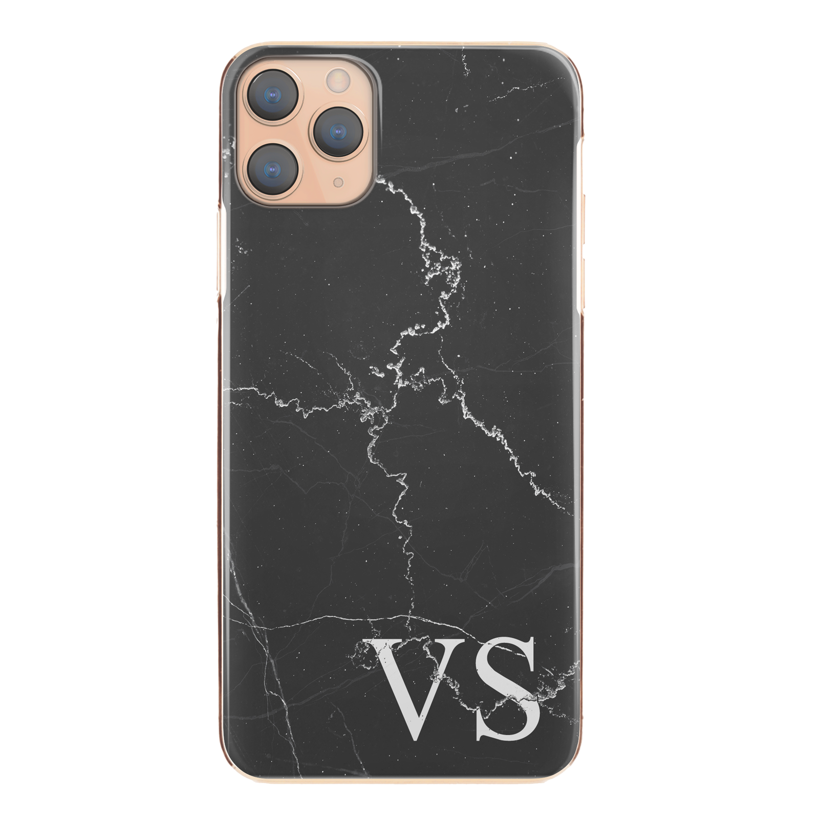 Personalised Phone Case For Apple iPhone 8 Plus Initial Marble Hard Cover
