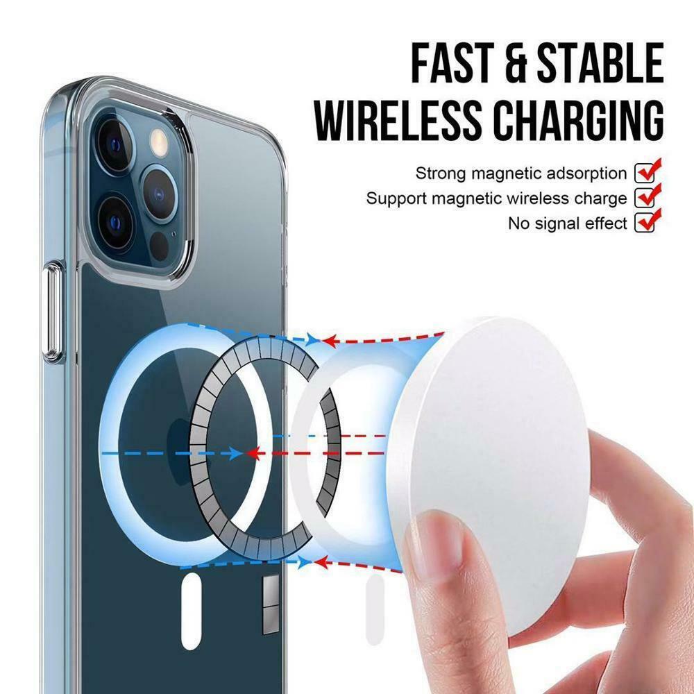 Magnetic Clear Phone Case-MagSafe Shockproof Cover For iPhone 13 Pro