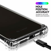 Clear Silicone Bumper Shockproof Case For Samsung S8