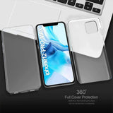Front and Back Full protection Gel Skin Case Cover For Apple iPhone 12 PRO MAX 6.7”
