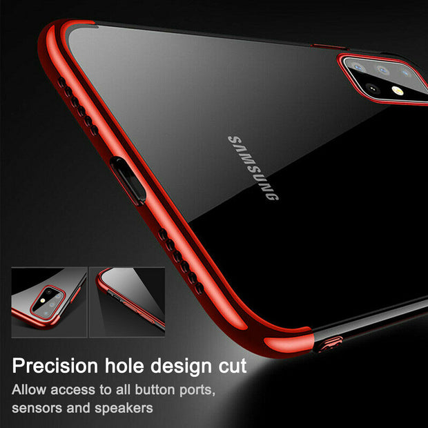 For Samsung  Note 20 Ultra  Case Plating Rubber Clear Slim Soft TPU Cover