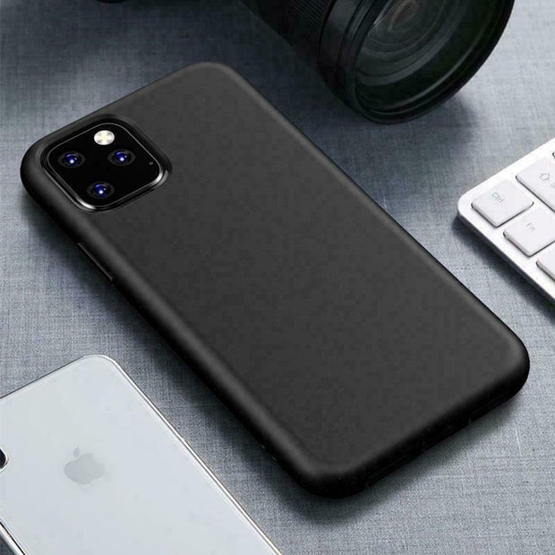 Black CASE For Apple iPhone 13 ShockProof Protector Matt Silicone Cover