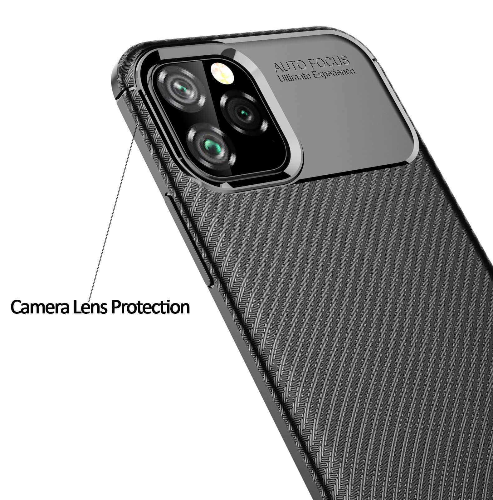 Shockproof Silicone Carbon Fiber Fibre Case Cover For iPhone 13 Pro Max