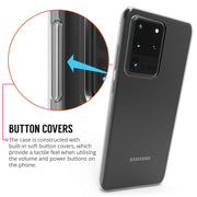 Samsung Galaxy S20  Ultra Plus  Case, Slim Clear Silicone Gel Phone Cover