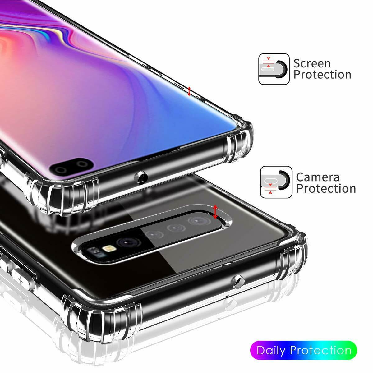 Clear Silicone Bumper Shockproof Case For Samsung Galaxy S21 Plus