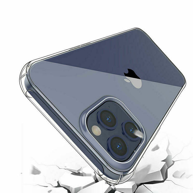 Apple iPhone 13 Mini Clear Silicone Bumper Shockproof Case