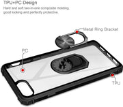 For iPhone 13 Pro Clear Case Shockproof Tough Silicone Ring Phone Cover