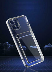 Clear Case With Card Slot Holder For iPhone X/XS