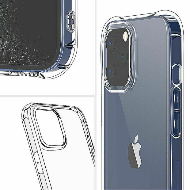 Clear Silicone Bumper Shockproof Case For Apple iPhone 13