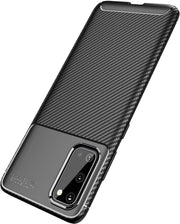 Shockproof Silicone Carbon Fiber Fibre Case Cover For Samsung S20