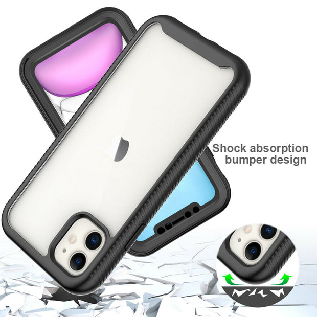Full Body Hybrid Clear Shockproof Case For  iPhone 12 Mini 5.4” Cover