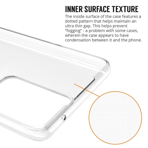 Samsung Galaxy S21 FE Case, Slim Clear Silicone Gel Phone Cover