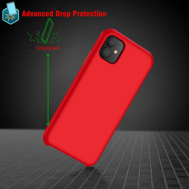 New Soft Liquid Silicone Shockproof Matte Back Case Phone Cover For Apple iPhone 11 Pro