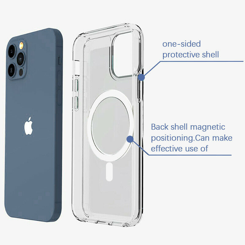 Magnetic Clear Phone Case-MagSafe Shockproof Cover For iPhone 13 Pro