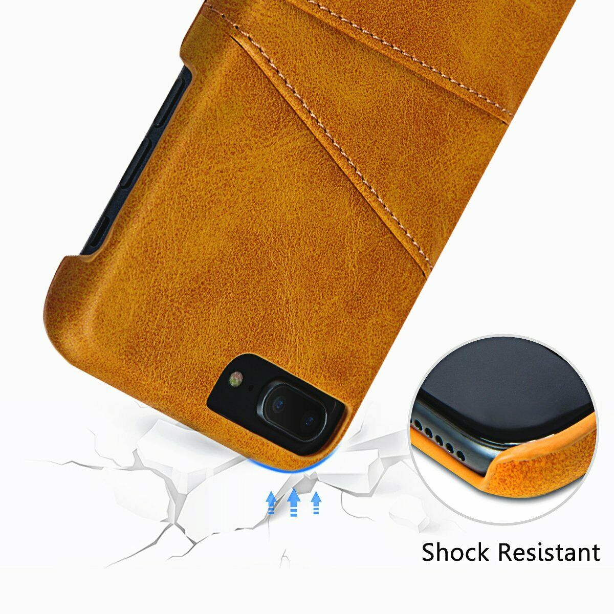 Luxury Leather Back Case Card Holder Phone Cover for iphone X / XS