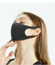Ten Black Face Masks Reusable Washable Non Surgical Mouth Protection