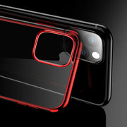 For iPhone 12 Pro Max 6.7” Plating TPU Slim Clear Soft Case Cover
