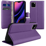 Leather Flip Wallet Case for iPhone 11 Pro with Cash / Card Slots
